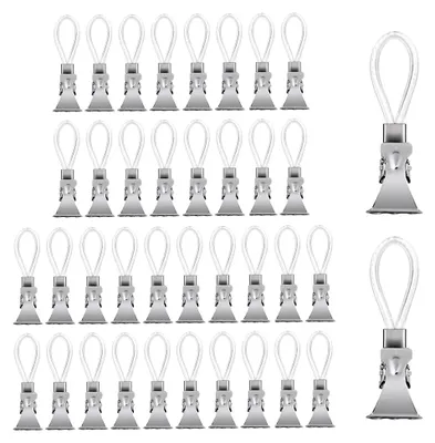 Produktbild von Handtuchklammern für Handtücher, Clips für Küche und Badezimmer (Weiß, 40 Stück)