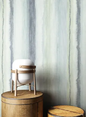 Produktbild von NEWROOM Tapete Bernice Blue Blau Vliestapete - Modern Streifen Verlauf Germany
