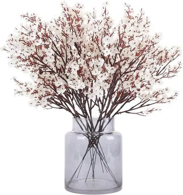 Produktbild von Realistische Kunstblumen Gypsophila - Herbstblumen - DIY und Party Dekoration - 49 cm - 12 Stück - Weiss