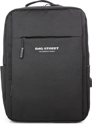 Zdjęcie produktu dla Bag Street Plecak Na Laptopa 15.6" Cala Do Pracy na studia uczelnię A4 Elegancki Męski Czarny