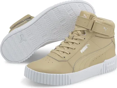 Produktbild von Puma - "Carina 2.0" Sneaker für Damen, Kuh Leder, Knöchelhoch PP14603 (37,5 EU) (Beige)