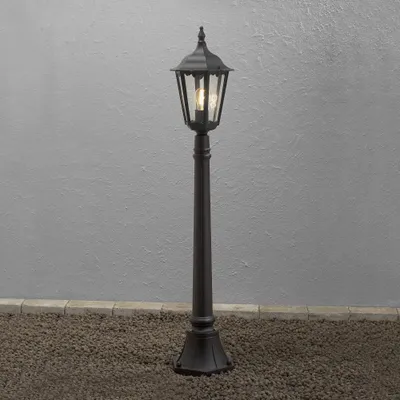 Produktbild von Konstsmide Firenze Wegeleuchte schwarz lackiertes Aluminium, klares Glas 7215-750