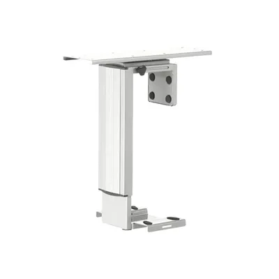 Produktbild von Untergehängte Computerhalterung verstellbare Halterung unter den Schreibtisch WEISS robust