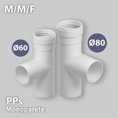 Zdjęcie produktu dla Trójnik F/M/M do kotła kondensacyjnego Ø60 mm