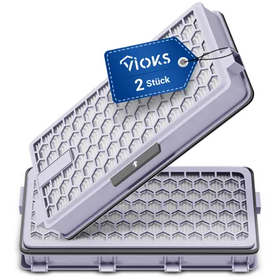Produktbild von Geruchsfilter 2x passend wie Miele 9616280 SF-HA50 Hepa-Filter für Staubsauger