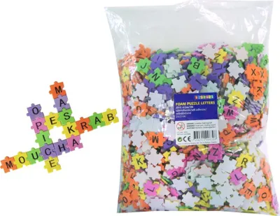 Obrázek produktu pro Pěnová puzzle písmenka (samolepicí)
