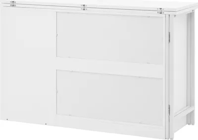 Immagine prodotto di okwish Tavolo da pranzo moderno, tavolo da bar, tavolo da conferenza con porta in vetro e due piani estraibili, credenza da cucina con portaoggetti, bianco