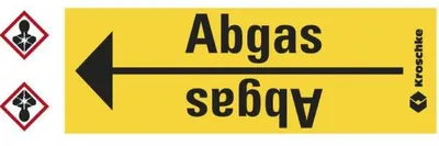 Produktbild von Dreifke® Rohrleitungsband Abgas, praxisbewährt, ab Ø 10mm, gelb/schwarz, 33m/...