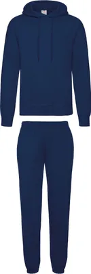 Produktbild von Fruit of the Loom Jogginganzug - Jogginghose & Kapuzensweatshirt, Farbe:navy, Größe:L