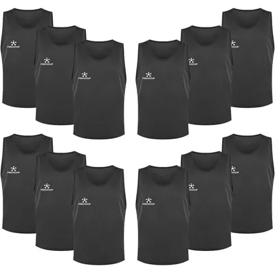 Productafbeelding van Trainingsvest voetbal, shirt, voor kinderen en volwassenen, zwart, maat S