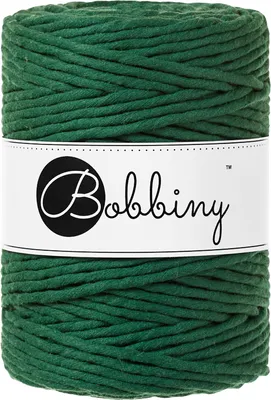 Zdjęcie produktu dla Bobbiny Macrame Cord 5 mm 100 m Pine Green Sznurek