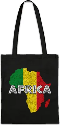 Produktbild von Urban Backwoods Rasta Africa, Stofftasche, Farbe: Schwarz