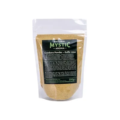 Produktbild von Combava Pulver - 100 g - 100% Kaffirlimette - Exotischer Geschmack - Frischer Duft - Gewürz Für Gerichte und Desserts