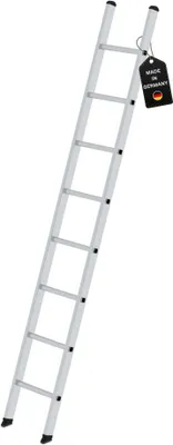 Produktbild von Sprossen-Anlegeleiter  Germany | 8 Sprossen | Arbeitshöhe 3,50m | 350mm breit ohne Traverse | Traglast 150kg | Alu