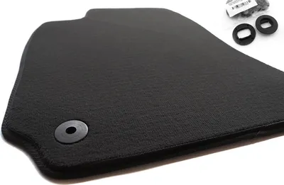 Produktbild von Fahrermatte Fußmatte Passend für VW Passat B5 3B 3BG Velours Automatte schwarz vorne links