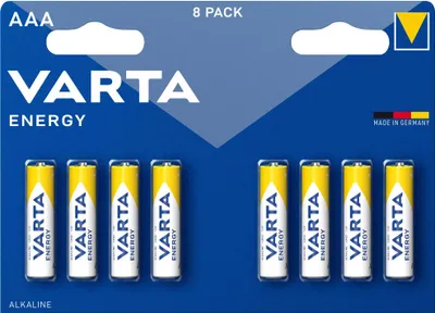 Produktbild von VARTA Energy Alkaline Batterien AAA BLISTER PRO 8. (Hängenverpackung)