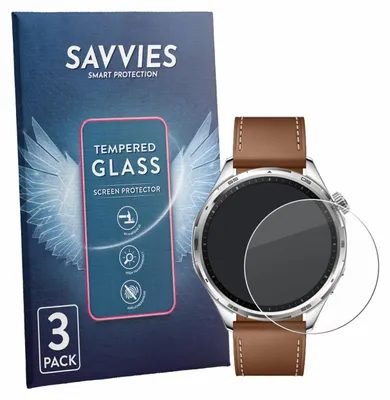 Produktbild von 3x Savvies Schutzglas für Honor Watch 6 Displayschutz 9H Glas klar transparent