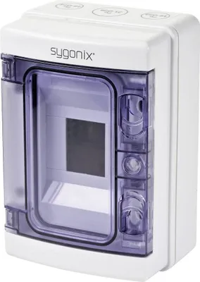 Productafbeelding van Sygonix SY-5491850. Kleine verdeeldoos voor wandmontage. Aantal compartimenten: 4. Aantal rijen: 1. Inhoud: 1 stuk.