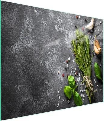 Image de Planche à découper en verre 52x30 épices
