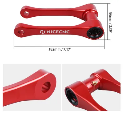 Imagen del producto de Kit de bajada de motos de 30 mm - barra de descenso de aluminio para enduro y motocross - universal