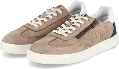 Produktbild von Bugatti Herren Low Sneaker Taupe Rauleder Used Look Größe: 45