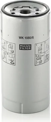Produktbild von Kraftstofffilter MANN-FILTER WK 1080/6 x passend für MERCEDES-BENZ Citaro (O 530)