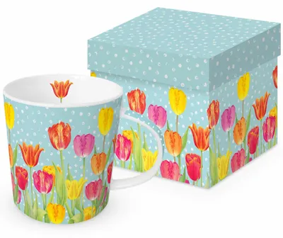 Immagine prodotto di Tazza da caffè Tazza di tendenza - Happy Tulips