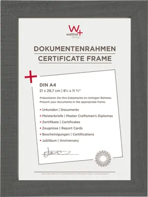 Produktbild von Walther Home DIN A4      21x29,7 Holz grau                 HO130D