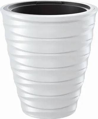 Produktbild von Freze Blumentopf mit Innentopf für Innen- und Außenbereich UV-Beständig Frostbeständig Rund Kunststoff Ø299mm (Weiß)