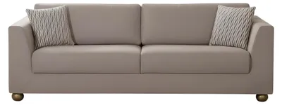 Produktbild von Neu 3-Sitzer-Sofa Modernes Interieur Hellbraune Holzrahmen Glatte Ecken