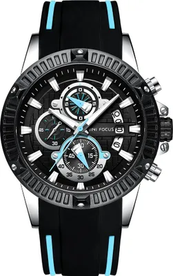 Produktbild von Mini Focus Uhr – Schwarz/Blau für Herren KP14332