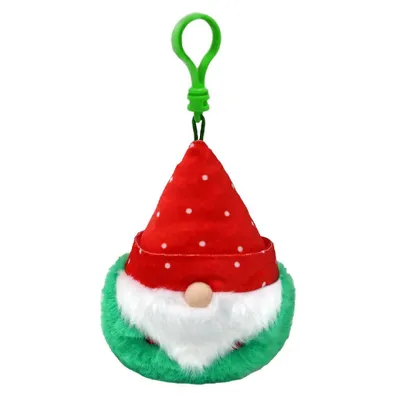 Image de Ty Beanie Boo's Clip Christmas Gnome Topsy, 7cm