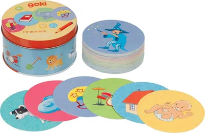 Produktbild von Goki Pantomime Spiel in Dose - kreatives Kinderspiel für Zuhause