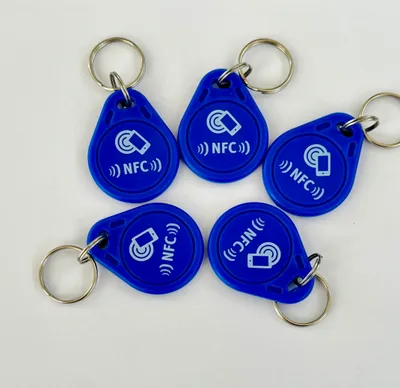 Produktbild von 5 Stk. NFC-Tags, NTAG216-Set als Schlüsselanhänger für alle Smartphones geeignet