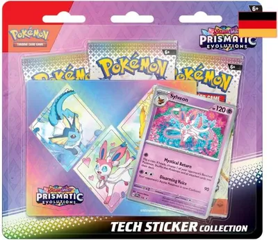 Produktbild von Pokémon Prismatische Entwicklungen Feelinara Tech Sticker Kollektion