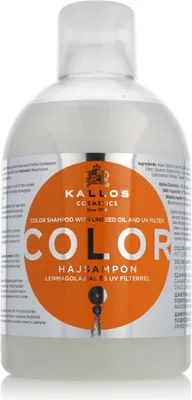 Obrázek produktu pro Kallos KJMN Color Shampoo, 1000 ml, Šampon, Unisex, Poškozené vlasy, Obarvené vlasy, Výživa, Ochana, Lesklý, Změkčující, Láhev