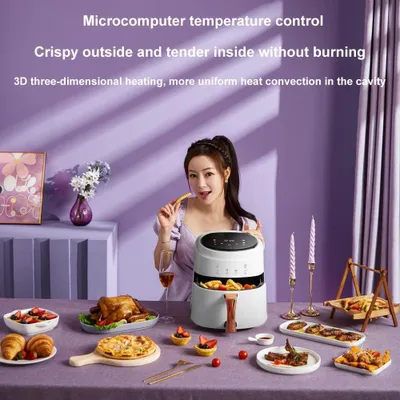 Immagine prodotto di Friggitrice ad aria - Grande capacità - Capacità 8L - Friggitrice multifunzione - Friggitrice ad aria - Friggitrice a caldo