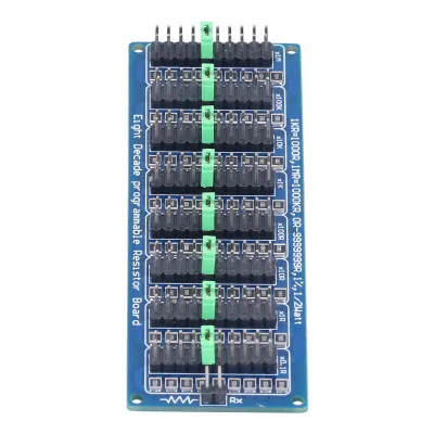 Obrázok produktu pre Programovateľná odporová doska, sedem desaťročí programovateľná odporová doska, odporová doska, presnosť odporovej dosky, 0.1R 9999999R programovateľná odporová doska, elektronický komponent