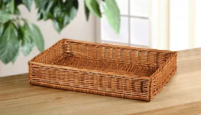 Produktbild von großer Regalkorb aus Weide, 60x40 cm, Brotkorb, Buffetkorb