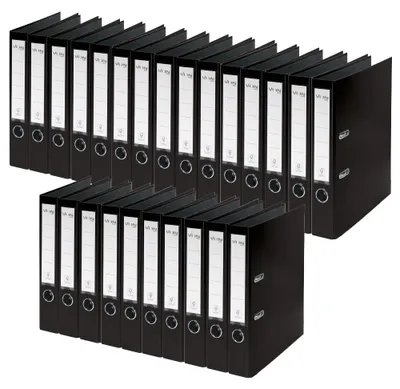 Obrázok produktu pre VON Leitz, priečinok formátu A4, balenie 25 kusov, kartónový obal s plastovým chrbátom, šírka chrbta 50 mm