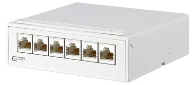 Image de METZ CONNECT AP-Verteiler E-DAT ISO/IEC CAT.6A 6 Port reinwei