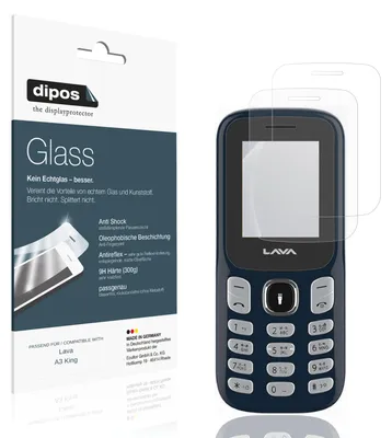Immagine prodotto di 2x Pellicola Protettiva per Lava A3 King Protezione opaco Vetro Flessibile 9H dipos