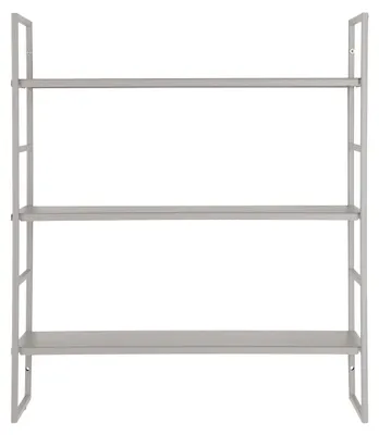 Productafbeelding van Beja Wandrek van grijs staal, 3 planken 48x17x55 cm