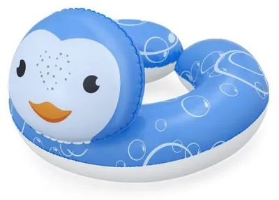Image de Bouee gonflable tete d'animal pingouin 50 x 46 cm - bestway - jeu piscine enfant