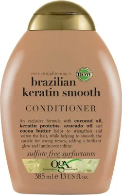 Image de Conditionneur adoucissant à la kératine brésilienne 385 ml