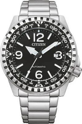 Produktbild von Citizen Uhr NJ2190-85E Automatik Herrenuhr Edelstahl Schwarz