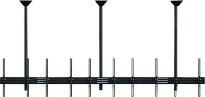 Produktbild von HAGOR comPROnents Deckenhalterung für Menüboard - Schwarz - 5 Unterstützte(r) Display(s)Bildschirmgröße: 116,8 cm bis 139,7 cm (55 Zoll) - max. 200 kg Traglast - 400 x 600 - VESA-Wandhalterungsnorm