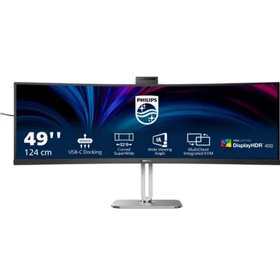 Obrázok produktu pre Philips 49B2U6900CH/00, 124 cm (48.8"), 5120 x 1440 px, Dual QHD, LCD, 4 ms, Čierna