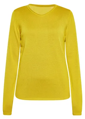Image de Pull ALBEE pour femme - jaune citron, XL