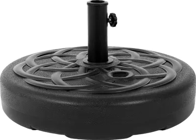 Immagine prodotto di okwish: Supporto per ombrellone, adatto per un carico di 99,79 kg o 26 litri d'acqua, diametro del tubo da 3,51 cm a 4,80 cm, colore nero